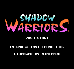 Shadow Warriors screenshot 3 for NES